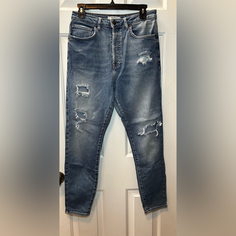 FOREVER 21 Denim Blue Jeans Button Fly Woman’s size 29